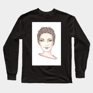 Glam Girls - Spiky Hair Long Sleeve T-Shirt